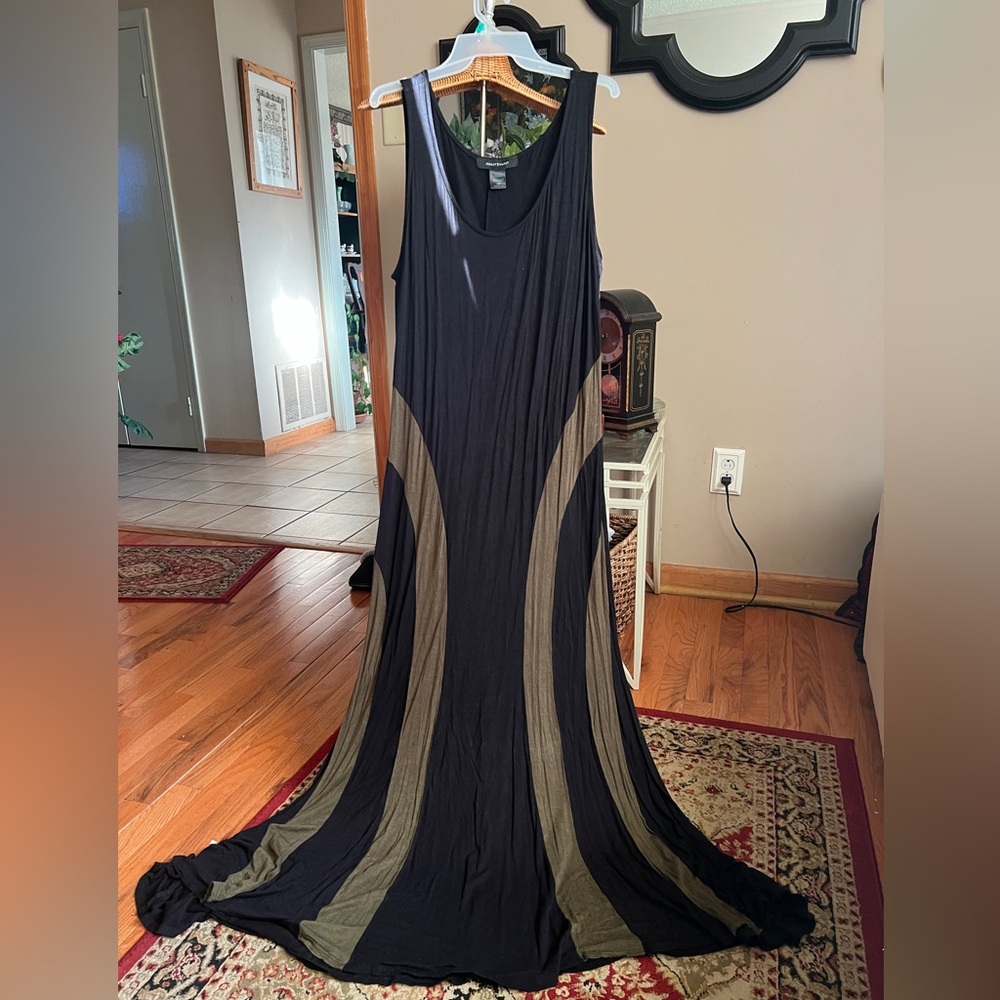 Color blocked maxi dress